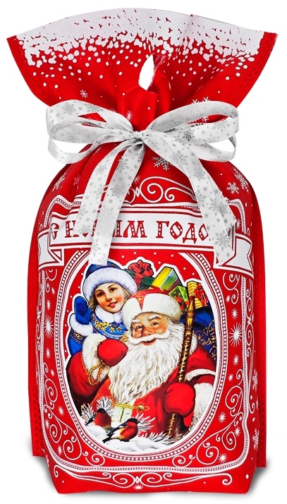 Купить Новогодние мешочки -   Скоро будем (красный)