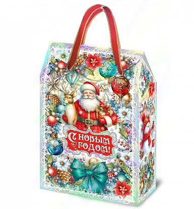 Купить Уп. Сумочка Калейдоскоп новогодних чудес 21.5х11х32 см., 1500 гр.  