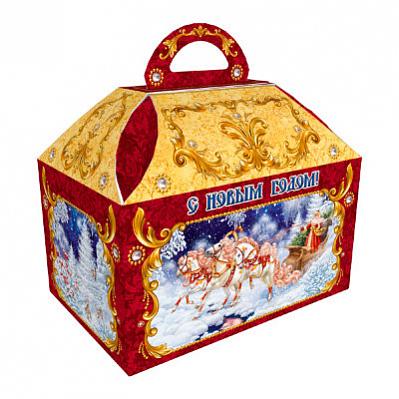 Купить Подарок Ларец малый красный Тройка 18,5x12,5x19, 800  