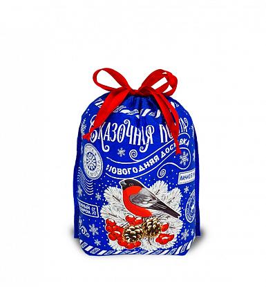 Купить Новогодние мешочки - Мешочек Сказочная почта синий 25х25,5х9,5 см, 1000-1200  