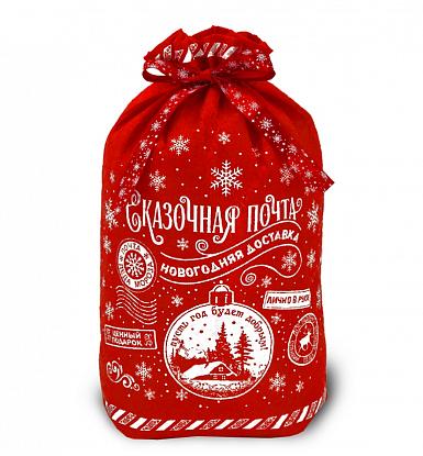 Купить Подарок  Мешочек Сказочная почта красный 2000 гр. 30х39,5х13,5, 2000 грамм  