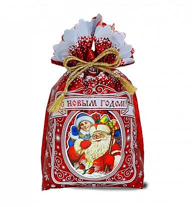 Купить Новогодние мешочки - Мешочек Скоро будем! красный 25,3х38 см, 1200  