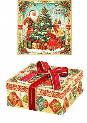 Купить Уп. Коробка с крышкой Добрая традиция 23х23х10, 1800-2300 гр.  