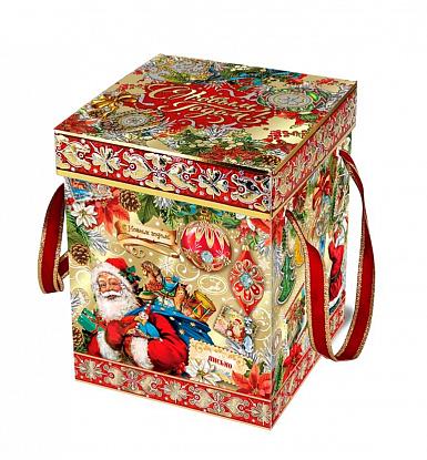 Купить Уп. Коробочка Роскошь золота 15х15х20 см., 1500 гр.  